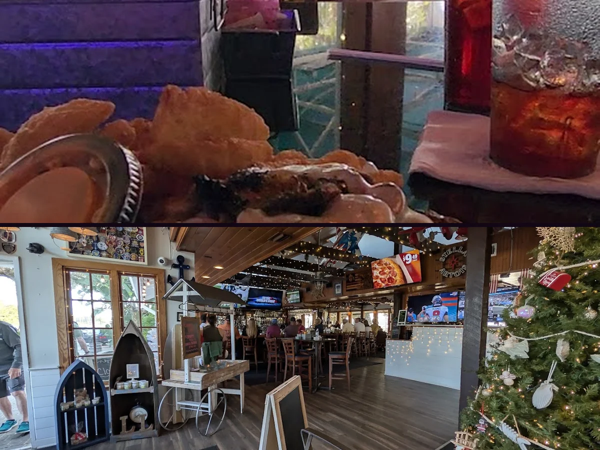 Wing and burger restaurant with laid-back decor.